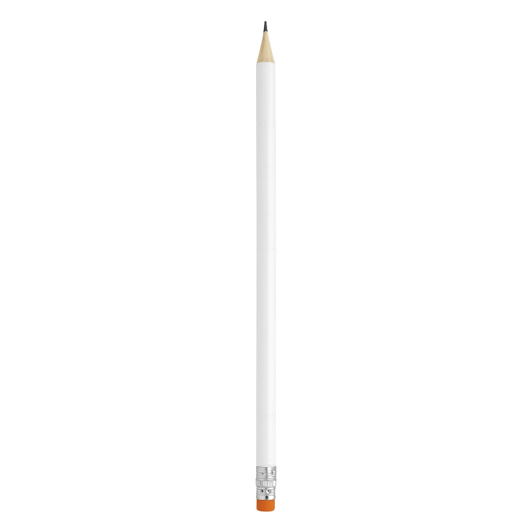drvena olovka hb sa gumicom - PIGMENT WHITE