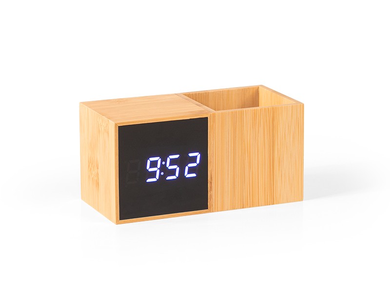 digitalni stoni lcd sat sa držačem za olovke - GRID