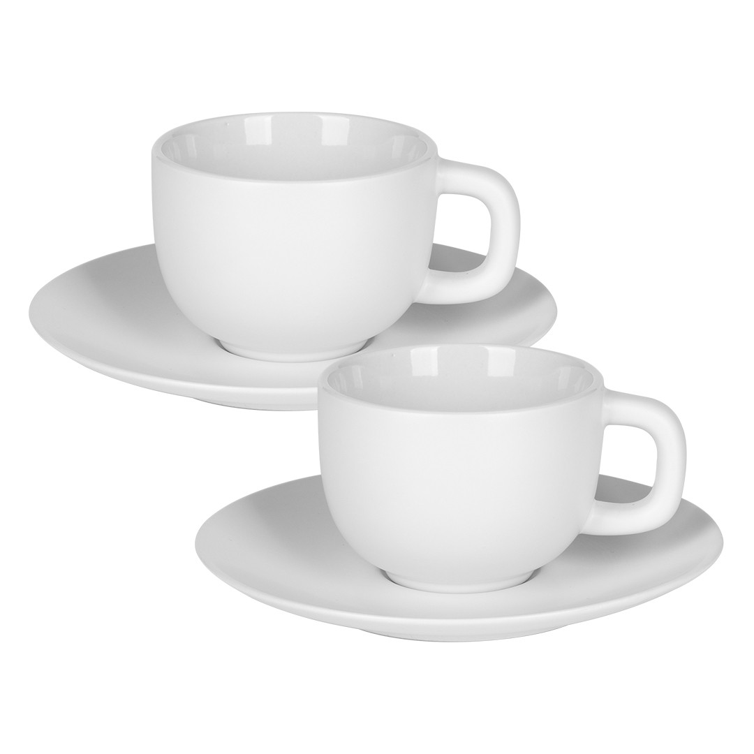 keramička šolja za cappuccino sa tacnom - TOTEM, 2 x 200ML