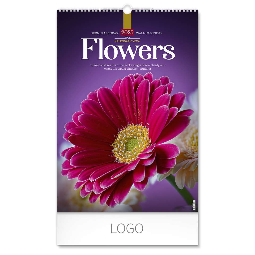 zidni kalendar: 7 listova - FLOWERS