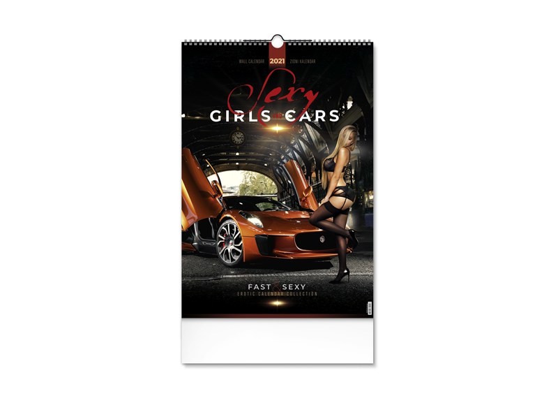 zidni kalendar: 7 listova - GIRLS AND CARS