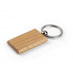 drveni pravougaoni privezak za ključeve - WOODY R